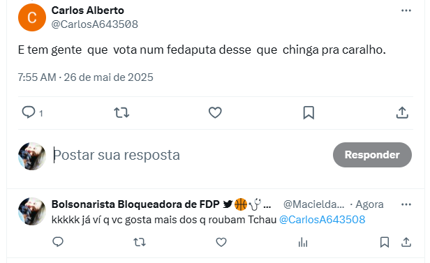 Bloqueado <a href="/CarlosA643508/">Carlos Alberto</a> avaliem o perfil dele kkkkk