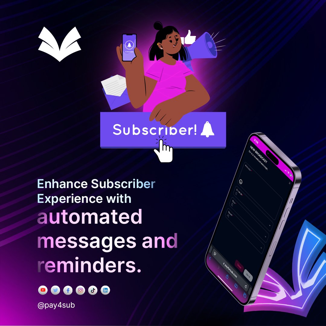 pay4sub_'s tweet image. No more ghosting your subs! 👻💌

Auto-messages &amp;amp; reminders keep your people close — even when you’re off the clock. Smooth, huh? 😎📲

#ContentFlow #MessageMagic #TelegramHustle #Pay4Sub #WorkSmart