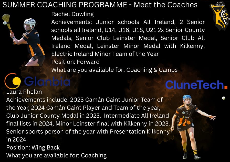 Kilkenny Camogie (@kilkennycamogie) on Twitter photo Kilkenny Camogie are excited to launch our Summer Coaching Programme. Anyone interested in booking a coach, contact their Club Coaching Officer or for further information contact Tommy Farrell, Development Officer on 087 9479320 or Developmentofficer.kilkenny@Camogie.ie Kilkenny Camogie are excited to launch our Summer Coaching Programme. Anyone interested in booking a coach, contact their Club Coaching Officer or for further information contact Tommy Farrell, Development Officer on 087 9479320 or Developmentofficer.kilkenny@Camogie.ie