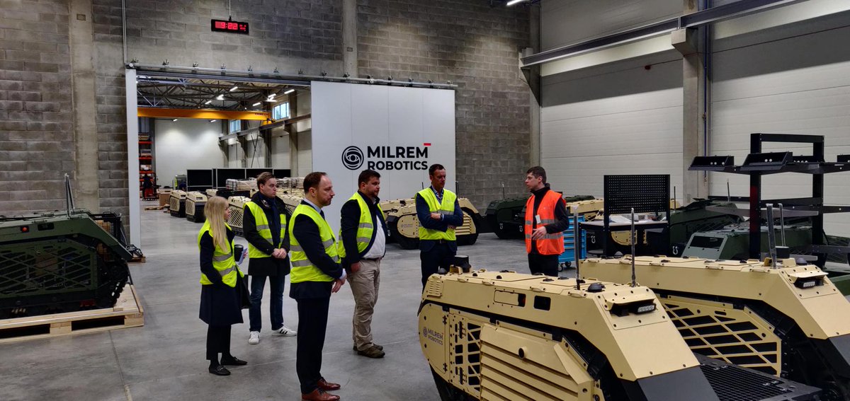 Last Friday, we welcomed John Ridge and Noel Noutere  from the <a href="/NATO/">NATO</a> Innovation Fund (NIF) and <a href="/MoD_Estonia/">MoD Estonia</a> representatives to our facility. We showed how our solutions act as force multipliers, enhancing operational capabilities while allowing troops to maintain a safe.