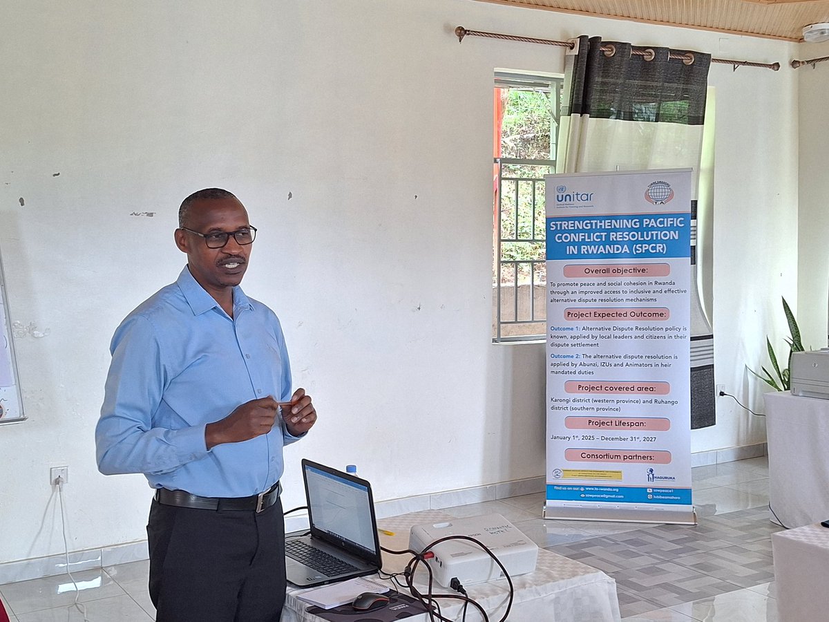 sowpeace1's tweet image. 🌿 “Strengthening Pacific Conflict Resolution in Rwanda” is underway!
With support from @UNITAR , TA, @haguruka_ngo & CDJP Nyundo/Kibuye are training staff and MAJs in mediation at Hotel Romantic, Karongi.
Participants are gaining key ADR skills to foster justice and peace.
#ADR