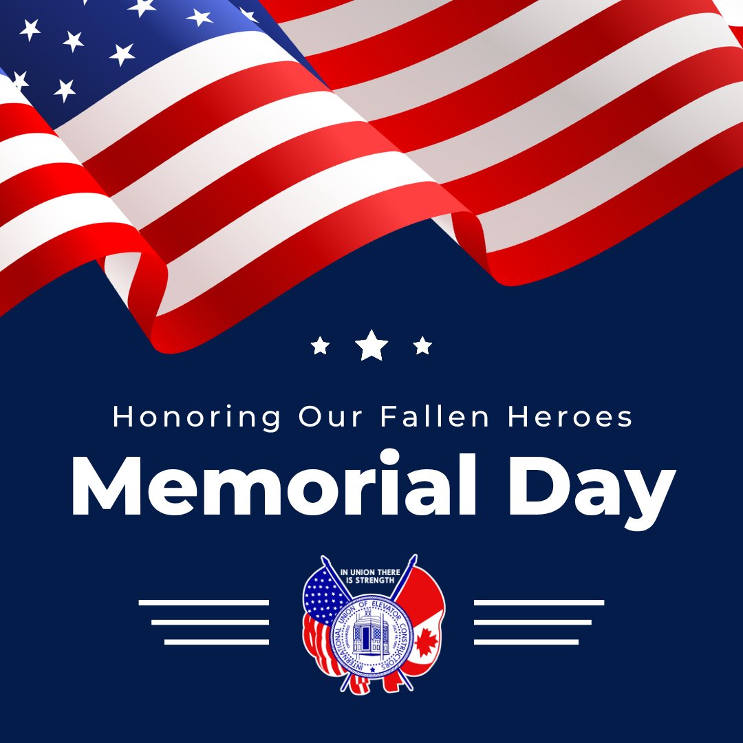 Today, we remember the brave men and women who gave their lives in service—including IUEC members who served both their country and their union.

Their sacrifice lives on in the work we do and the values we stand for.
#MemorialDay #IUEC #UnionPride #NeverForgotten