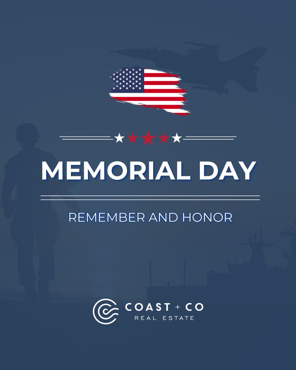 Coast_Co_RE's tweet image. This Memorial Day, Coast + Co Real Estate honors the brave individuals who gave everything to protect our country and our freedoms

From our team to yours, we wish you a peaceful Memorial Day filled with gratitude and remembrance.

#CoastAndCoRealEstate #siderealestate