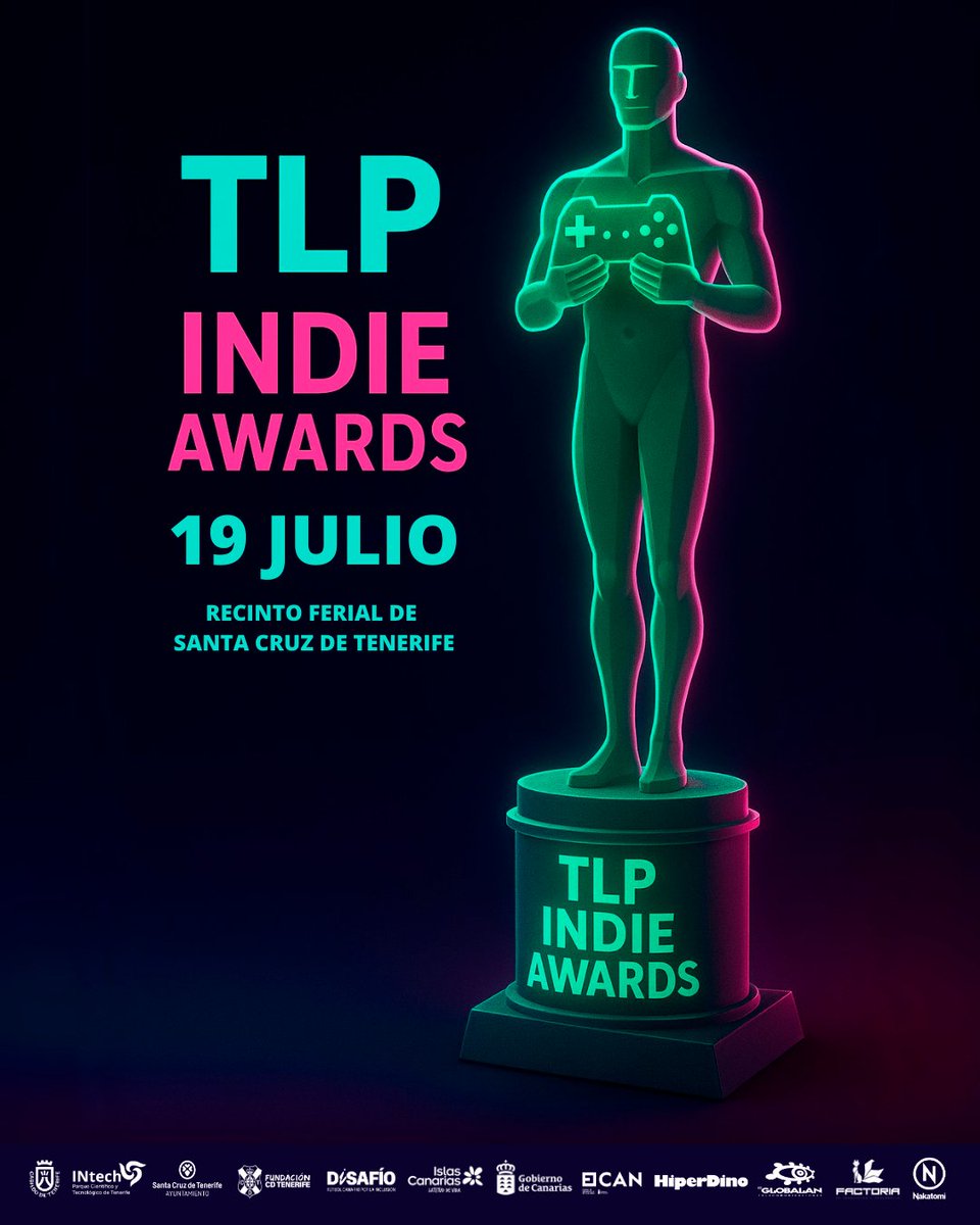 🫡🏆🔥 ¡Presentamos los TLP Indie Awards!
El mayor premio nacional de videojuegos se entregará en #TLP2025: 15.000€ para el Mejor Videojuego Indie 💰🏅

🎮 Buscamos premiar a los mejores videojuegos lanzados en el último año. ¿Quieres participar? Cuéntanos de qué trata tu