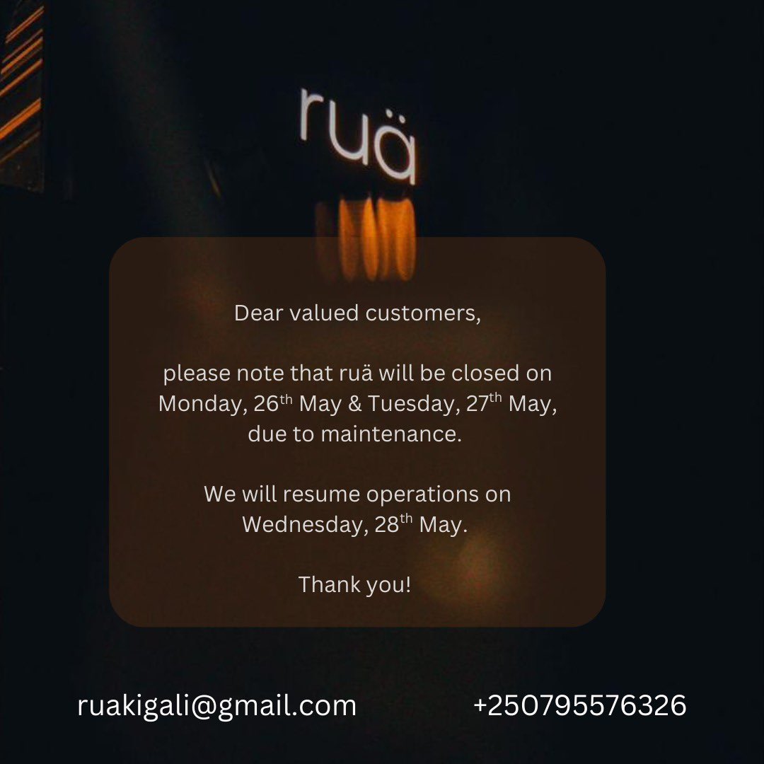 rua_kigali's tweet photo. Important Notice! https://t.co/OXitYQoivR