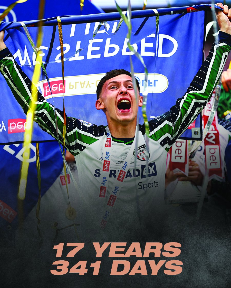 Christopher John Rigg.

The youngest player ever to start a Play-Off final ❤️