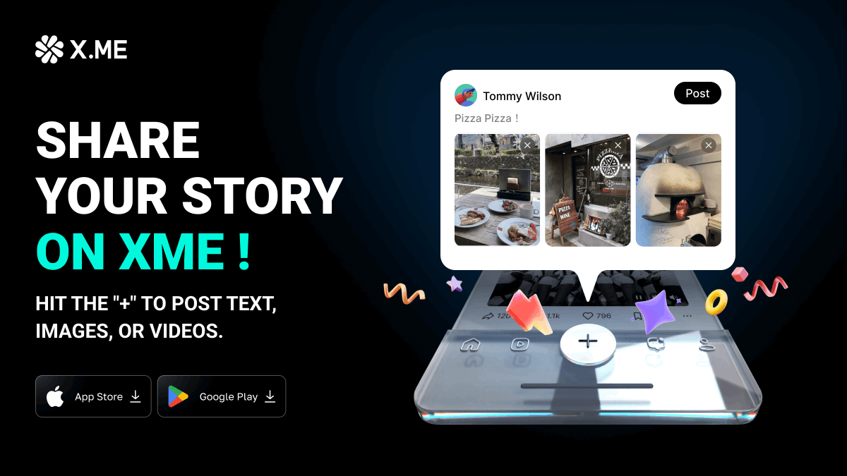 Xme_Anything's tweet photo. ✨ Share your story your way on XME!
Hit the "+" to post text, images, or videos. Add tags to reach the right audience. Control who sees your content—everyone, just your fans, or only you. Create, share, and connect with XME!
#XME #ContentCreation #SocialFi #AIGC #XMEApp https://t.co/JKIlvxhnmu
