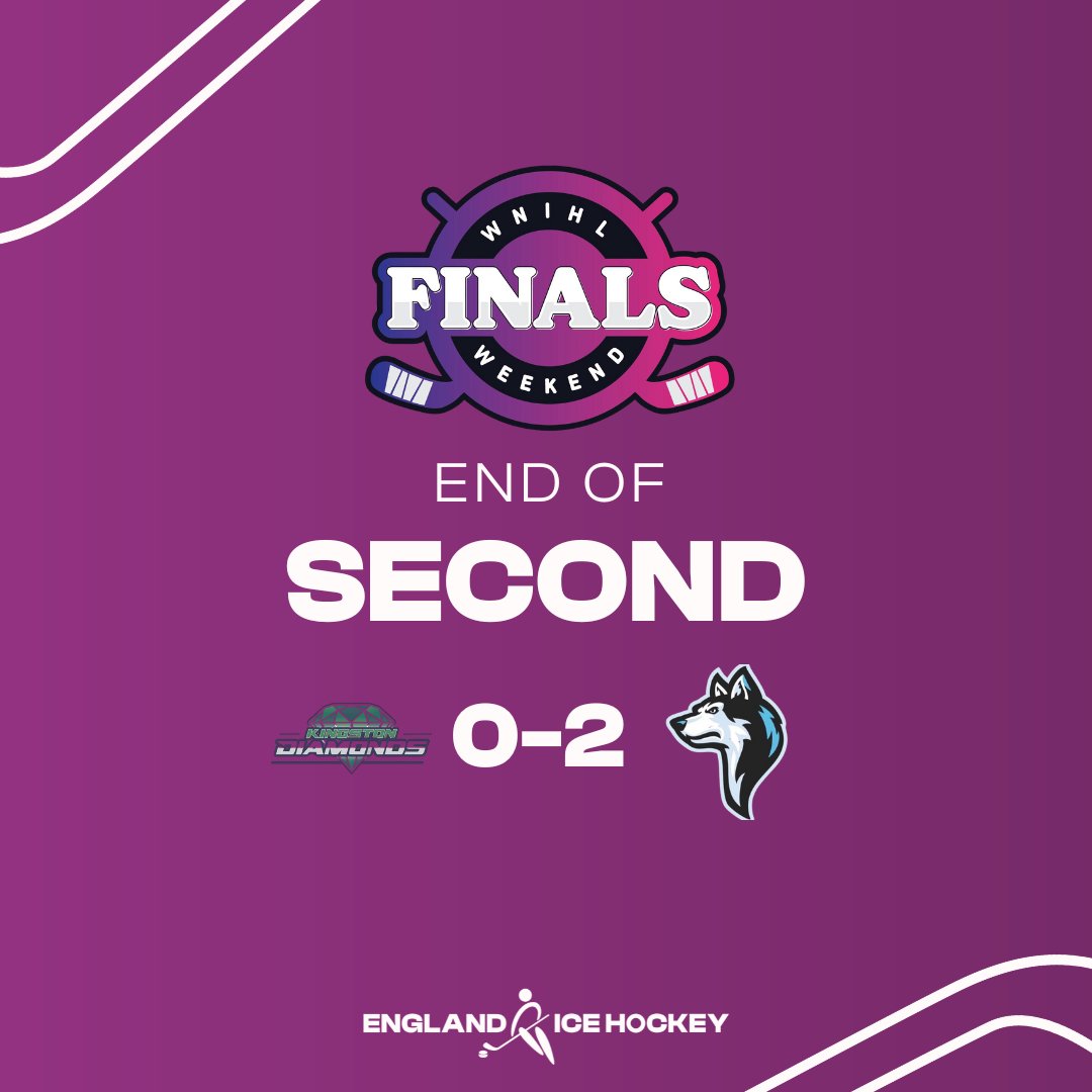 🏒🟣 scoreless middle period, still Huskies with the two goal lead.