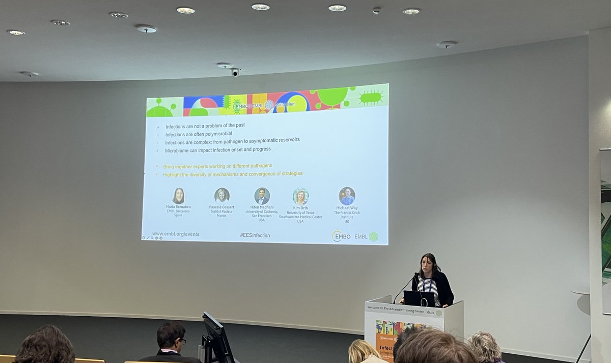 Great to be at EMBO Symposium Infection:pathogens, hosts and microbiome at EMBL in Heidelberg. #EESInfection