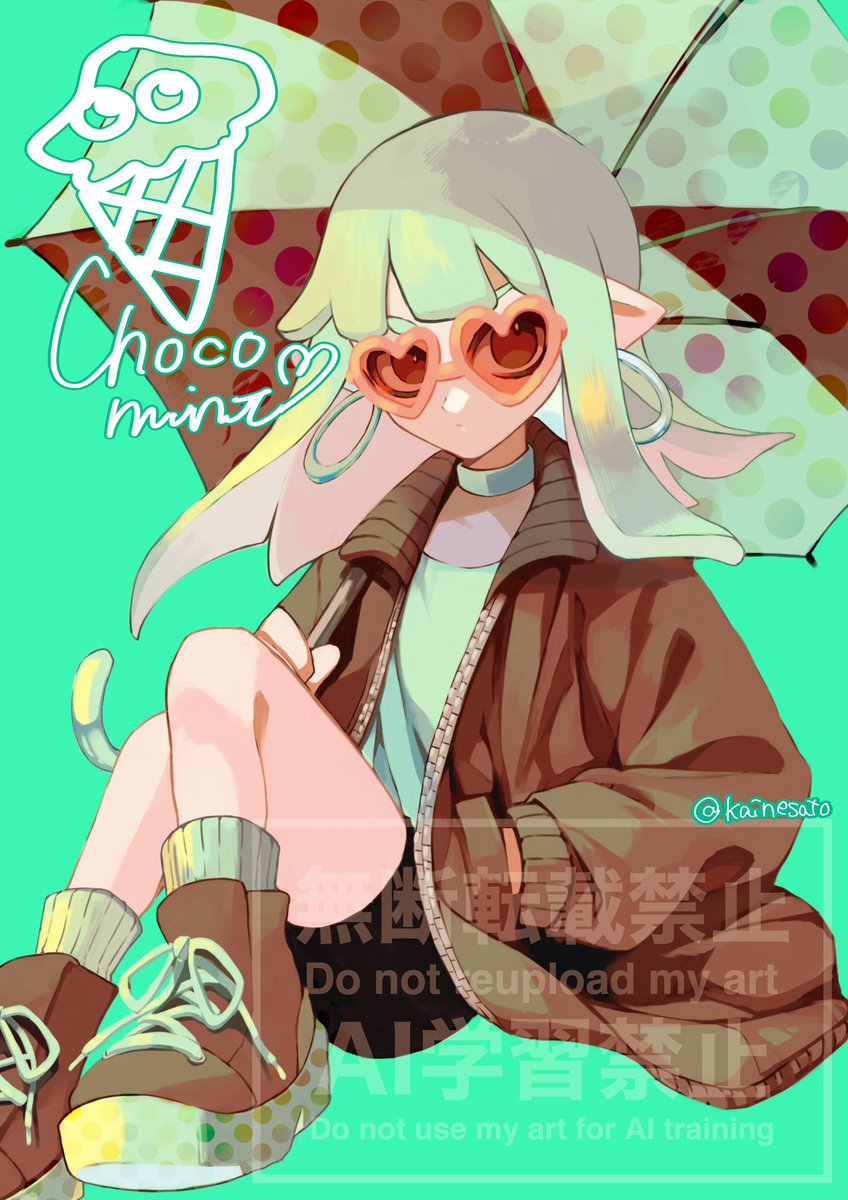 kainesato's tweet photo. チョコミントイカガール🍫🌱🩵 https://t.co/RJ90elr94B