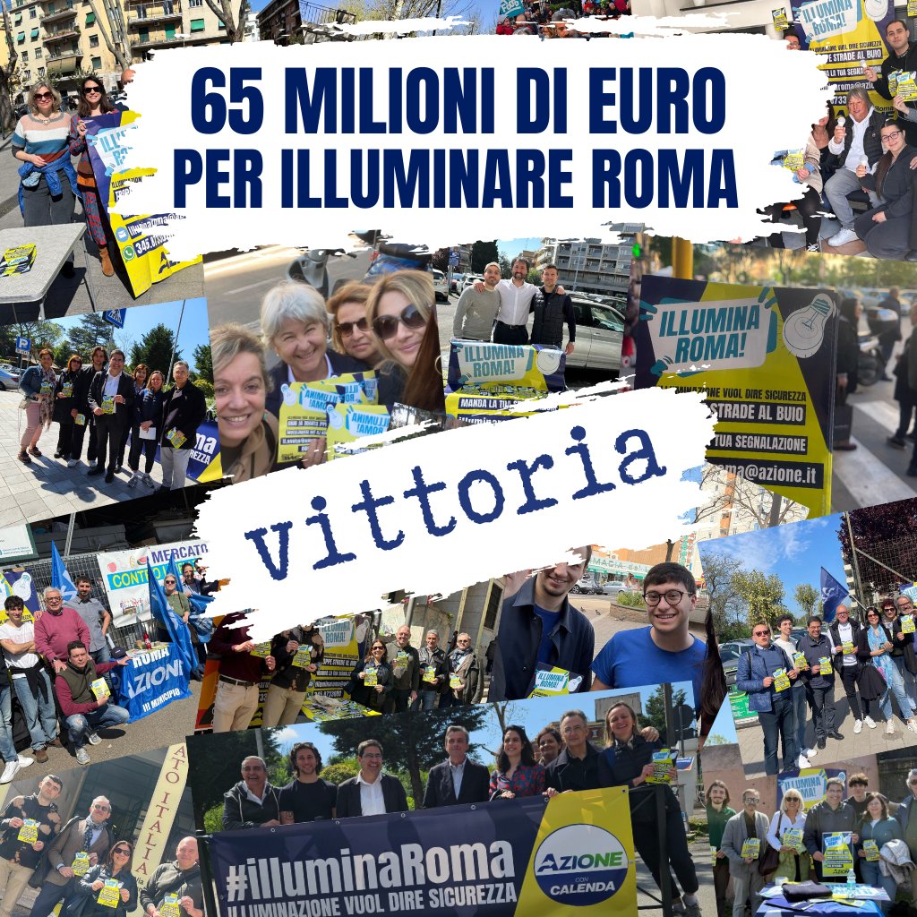 AlessioDAmato_'s tweet photo. Piano da 65 milioni per l’illuminazione pubblica. Una vittoria di @Roma_in_Azione per una città più sicura, vivibile e moderna. Abbiamo acceso l’attenzione su un tema dimenticato. Ora vigileremo perché ogni promessa diventi realtà. @Azione_it https://t.co/HtCuTRyjEn