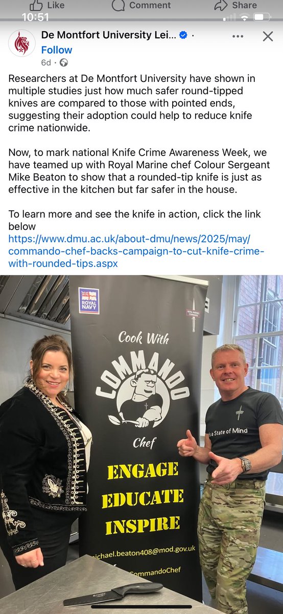 Commando Chef - MBE - (@commandochef) on Twitter photo We must keep tryingβ¦β¦..
Knife in the kitchen not on the streets.
<a href="/RoyalNavy/">Royal Navy</a> <a href="/RoyalMarines/">Royal Marines</a> We must keep tryingβ¦β¦..
Knife in the kitchen not on the streets.
<a href="/RoyalNavy/">Royal Navy</a> <a href="/RoyalMarines/">Royal Marines</a>