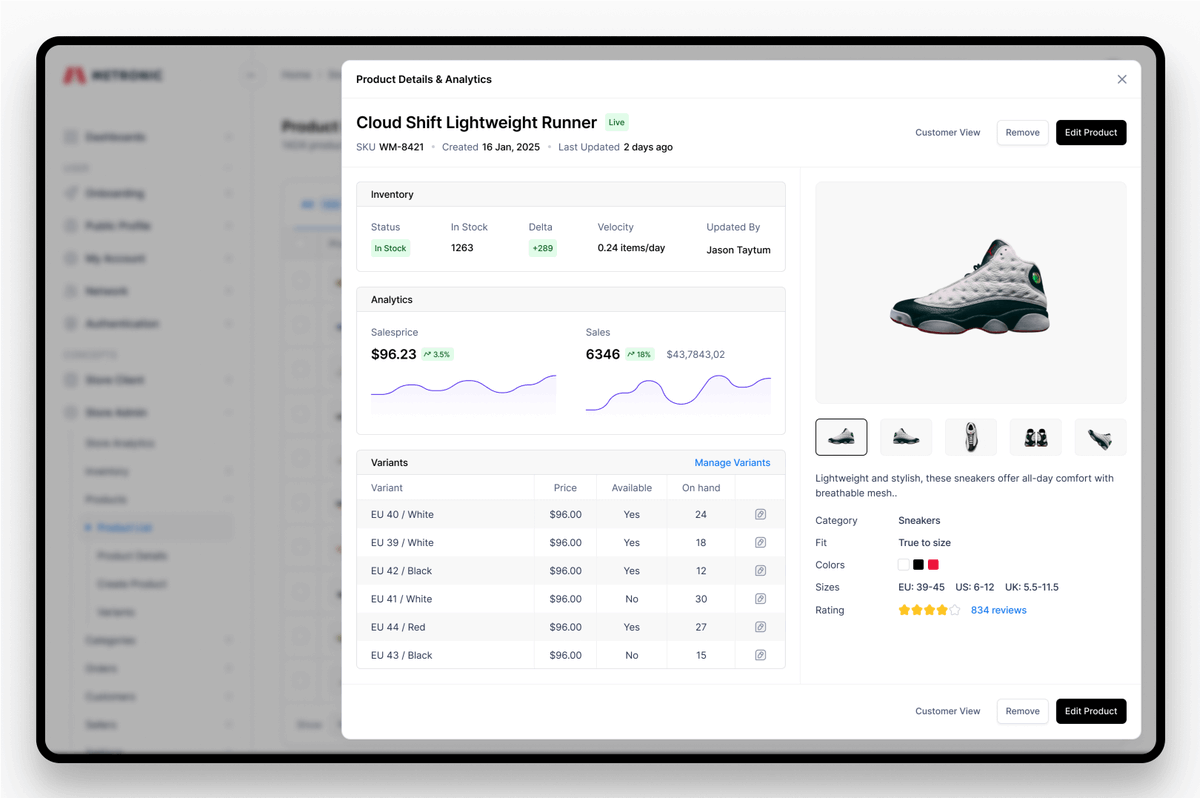 keenthemes's tweet photo. Cooking Product Details for the Store Management concept for Metronic https://t.co/Ezt2ZXK2IO