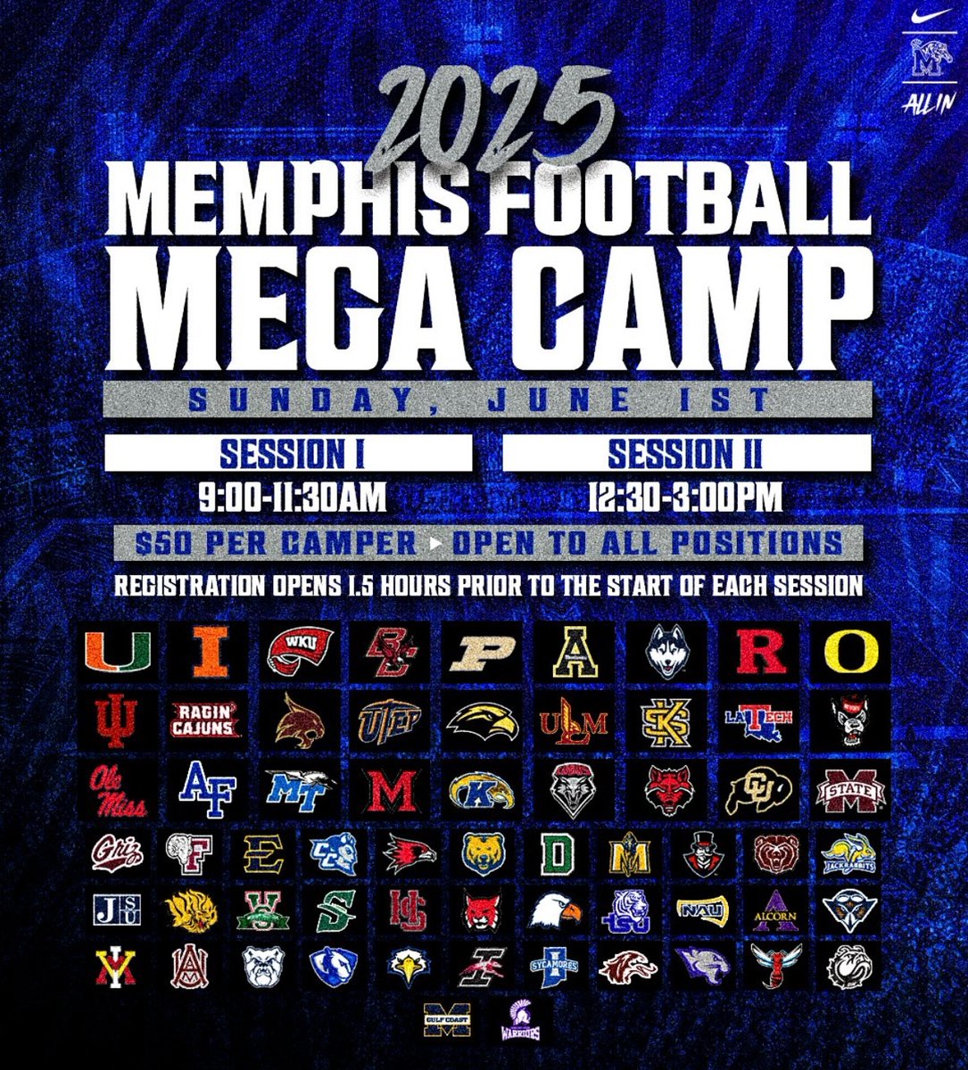 Ready to compete at session 1 <a href="/MemphisFB/">Memphis Football</a>,<a href="/MemphisFBRec/">Memphis Football Recruiting</a>,<a href="/RSilverfield/">Ryan Silverfield</a>,<a href="/HankinsJordon/">Jordon Hankins</a>,<a href="/reggiehoward/">Reggie Howard</a>,<a href="/CoachJayMitch/">Jay Simpson</a>,<a href="/RecruitBixbyFB/">Recruit Bixby Spartan FB</a>