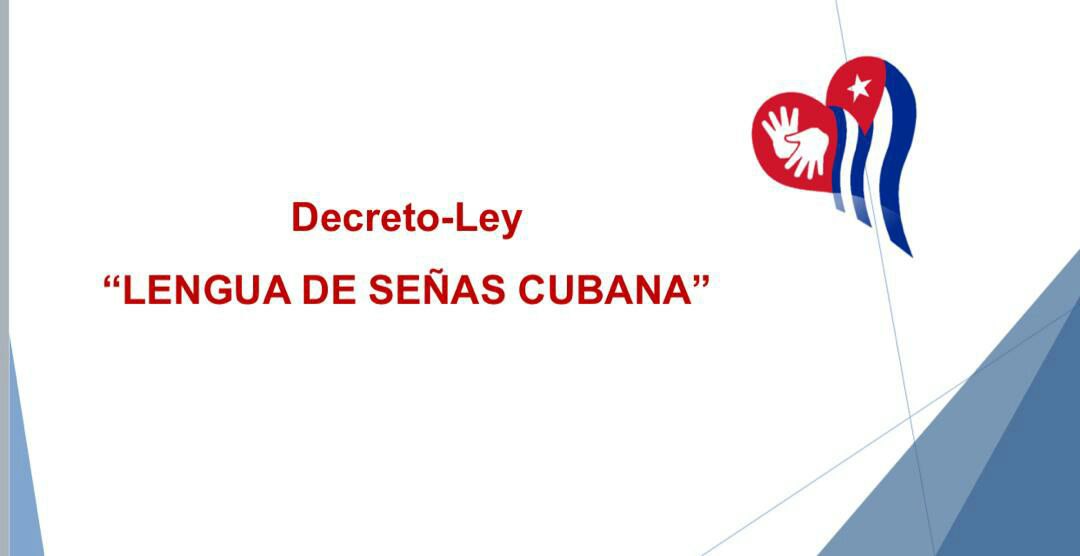 MTSS_CUBA's tweet photo. El Decreto Ley 94 de la Lengua de Señas Cubana, su implementación es responsabilidad de los organismos e instituciones de la administración central del Estado.
#MtssCuba https://t.co/zZ4N7qU4YW