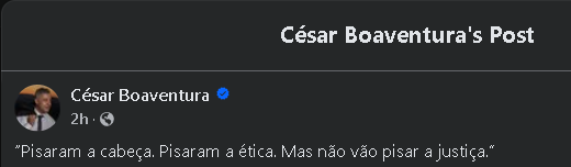 nunomourao's tweet image. Podem fechar a internet.
César Boaventura a falar de justiça.