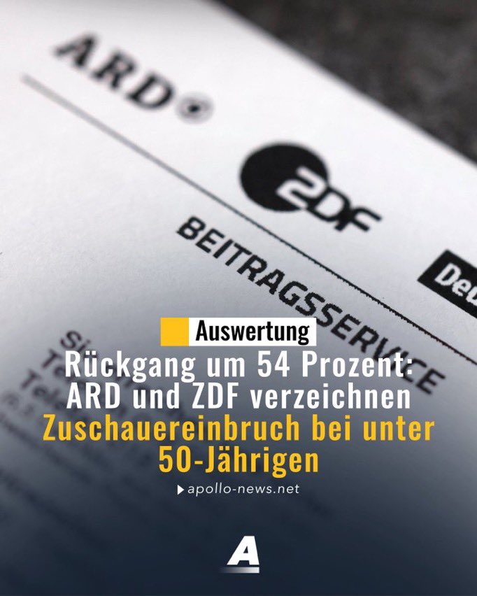 Innerhalb der vergangenen fünf Jahre haben die öffentlich-rechtlichen Sender massiv bei jungen Menschen und Zuschauern mittleren Alters eingebüßt.