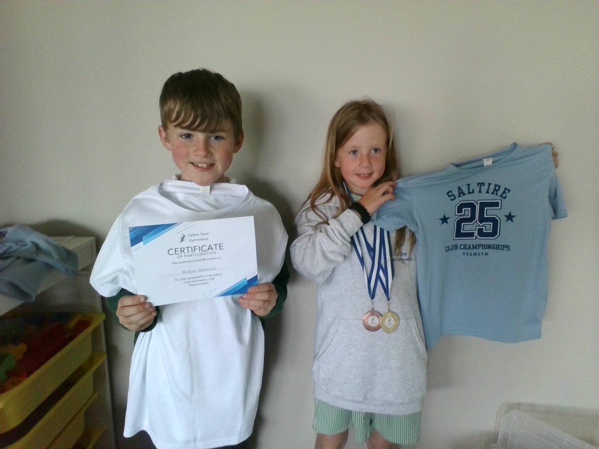 We celebrated some fantastic achievements today in P3b...two of our pupils recently competed in a gymnastics competition and brought in their medals and certificates to show everyone. What fantastic news! and a lot of hard work. We were thrilled for them both!