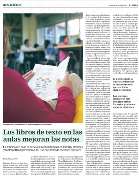 Ismael Sanz (@sanz_ismael) on Twitter photo Los libros de texto siguen siendo clave en el aprendizaje. Nuestro análisis de PISA revela que su uso en clase y en casa mejora notablemente el rendimiento en lectura, matemáticas y ciencias frente al uso exclusivo de recursos digitales <a href="/RedANELE/">ANELE</a>  anele.org/wp-content/upl… Los libros de texto siguen siendo clave en el aprendizaje. Nuestro análisis de PISA revela que su uso en clase y en casa mejora notablemente el rendimiento en lectura, matemáticas y ciencias frente al uso exclusivo de recursos digitales <a href="/RedANELE/">ANELE</a>  anele.org/wp-content/upl…