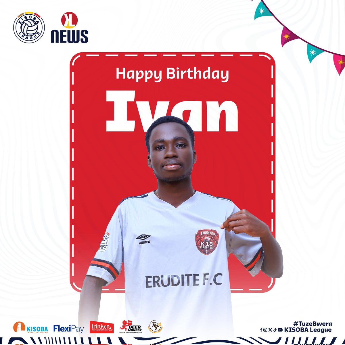K_18Firebase's tweet image. Happiest birthday Mugisha Ivan Mugaiga.
We wish you all the best 🙏 as the @K_18Firebase family.
#KISOBALeagueSnIV #OmuriroGwenka
