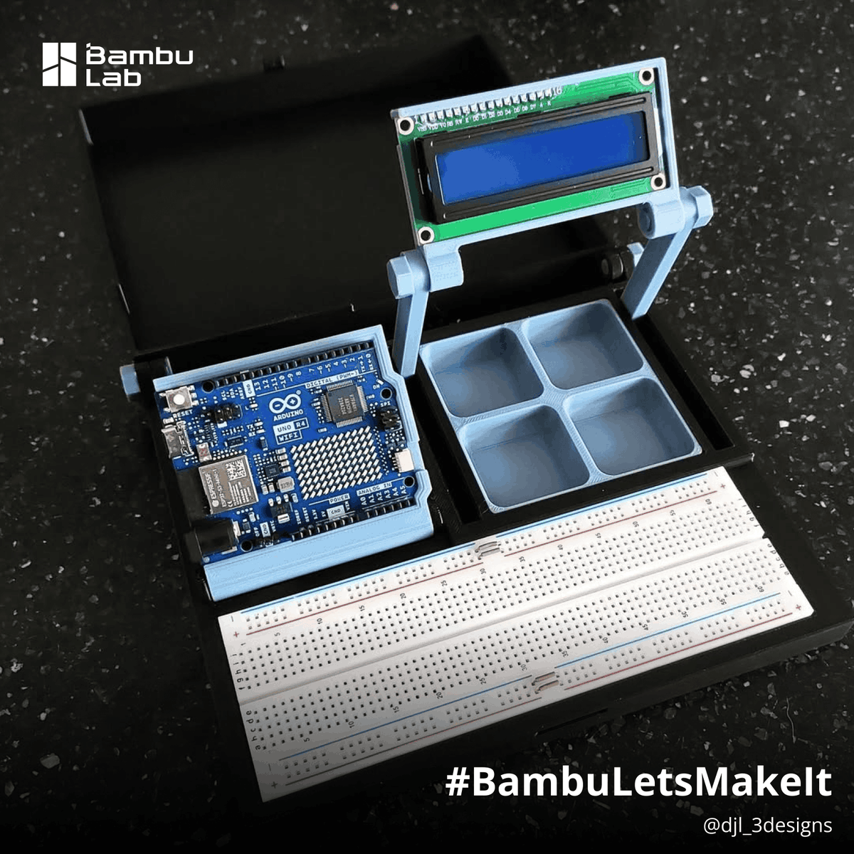 BambulabGlobal's tweet image. Why buy it when you can make it better?
3D printing lets you skip the store and make exactly what you need, when you need it.
What do you print instead of buying? Tell us with #bambuletsmakeit.
Shoutout to @tuck_garage, @jonesworks3d, @sae.dustin and @djl_3designs, for…
