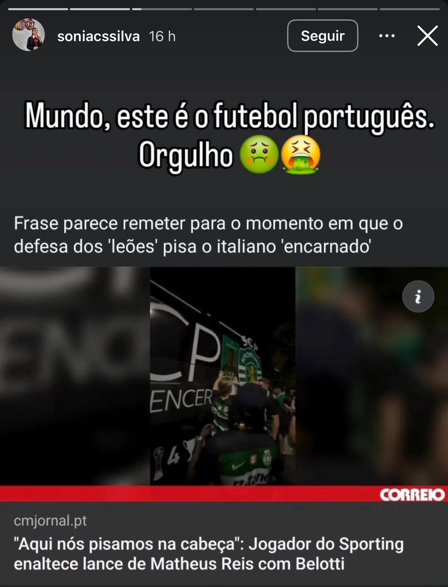 <a href="/diogomlbernardo/">Diogo Bernardo 🏆🏆🇳🇬</a> Os comentários a esse vídeo é que são uma delícia. 
Um desses casos é “😂😂😂 épico”. O outro é “este é o futebol português 🤮”