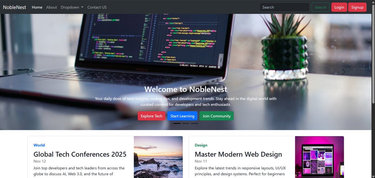 iamaditya_3's tweet image. Day 42 of #100DaysOfCode
Explored more of the Bootstrap docs
Improved my blog website using Bootstrap
Added a proper GitHub README + screenshot
Deployed it on Vercel
More work will be done tomorrow as I learn Bootstrap!
#WebDev #Bootstrap5 #Frontend #GitHub