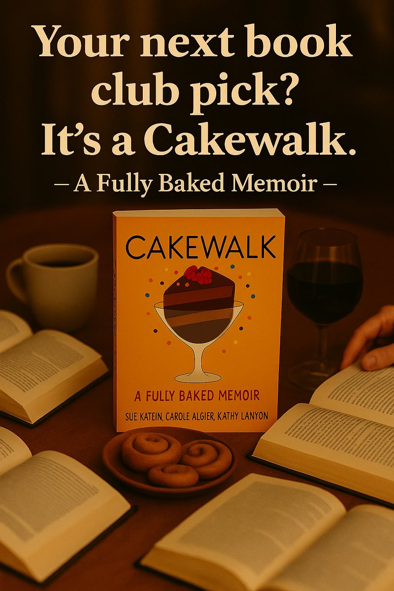 FullSpirited's tweet photo. ATTENTION BOOK CLUBS:
Meet your next flavorful read: Cakewalk – A Fully Baked Memoir.
Let us know if your club is diving in—we’ve got discussion starters and dessert ideas ready!

#CakewalkMemoir #BookClubPick https://t.co/lxL93UHGXd