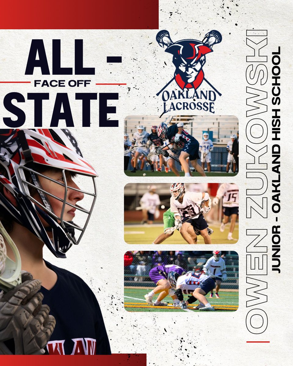 Oakland Patriots Lacrosse (@ohspatslacrosse) on Twitter photo Congratulations to <a href="/OwenZukowski/">Owen Zukowski</a> on being named All-State for Face Offs!!
<a href="/OaklandRCS/">Oakland High School</a> <a href="/PatriotsOakland/">Oakland Patriots Athletics</a> Congratulations to <a href="/OwenZukowski/">Owen Zukowski</a> on being named All-State for Face Offs!!
<a href="/OaklandRCS/">Oakland High School</a> <a href="/PatriotsOakland/">Oakland Patriots Athletics</a>