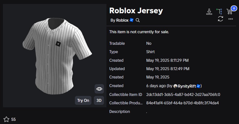 RBXReveals's tweet image. 🏢 | The Brands Experience 

After a 48-hour review of game data and code, we discovered an in-game scavenger hunt that awards a badge and the official &quot;Roblox Jersey&quot; item. Three admins with the badge also have the item.

#Roblox #RobloxEvent 

Game: roblox.com/games/16970181…