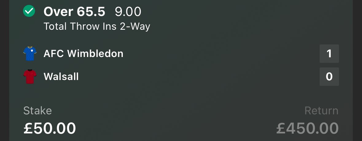 🤑£50 giveaway🤑

To celebrate the clean sweep in the League 2 Playoff Final we’ll be giving away £50 to one person that…

❤️Likes this tweet
♻️RT’s this tweet
🙋‍♂️Follows this account

Winner will be announced tomorrow night. Best of luck! 🧹 🧹🧹