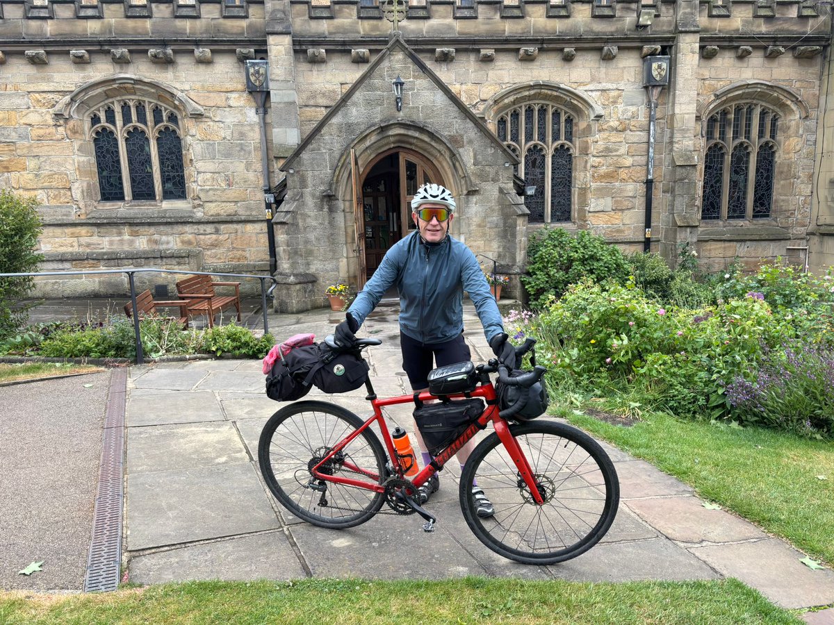 Bradford Cathedral (@bfdcathedral) on Twitter photo It was great to welcome Martin Woolcott to the Cathedral today as he undertakes the <a href="/CathedralsCycle/">Cathedrals Cycle Route</a> Route.
We were stop 23 of 42, and he also tackled Wakefield and Sheffield, hoping to catch up with the relay, currently taking place, in Derby or Leicester. It was great to welcome Martin Woolcott to the Cathedral today as he undertakes the <a href="/CathedralsCycle/">Cathedrals Cycle Route</a> Route.
We were stop 23 of 42, and he also tackled Wakefield and Sheffield, hoping to catch up with the relay, currently taking place, in Derby or Leicester.