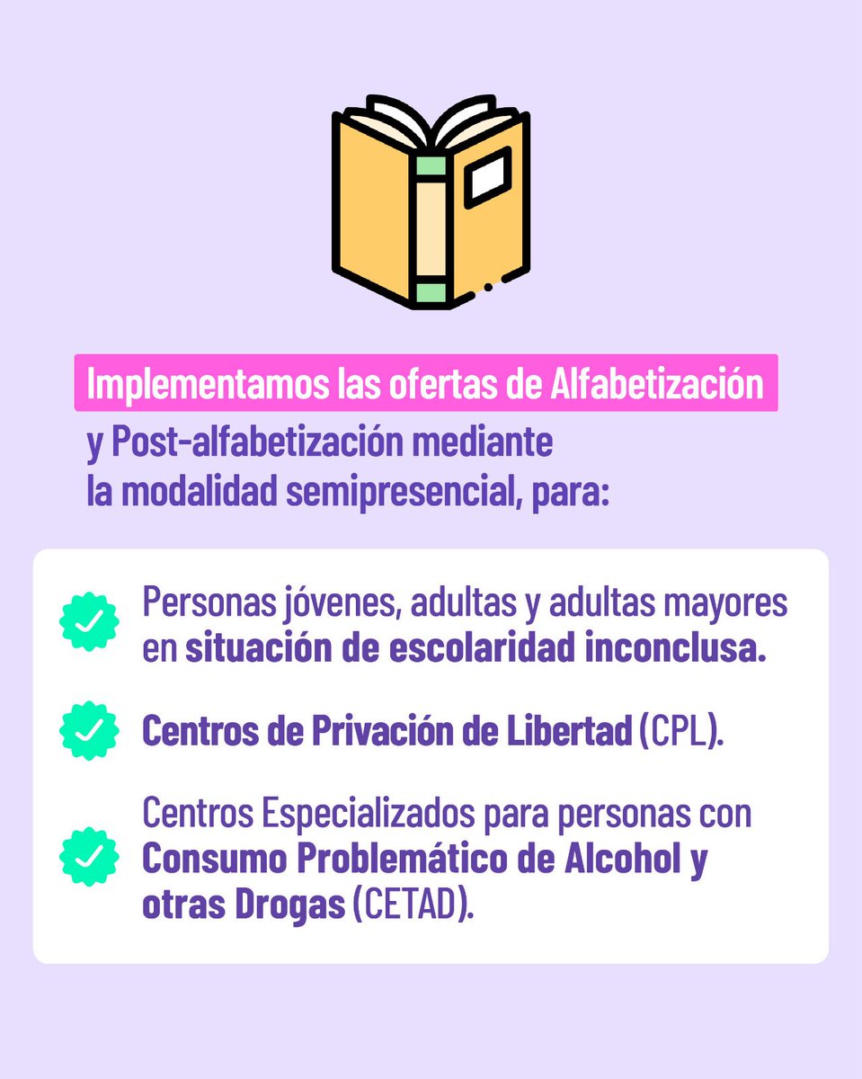 Educacion_Ec's tweet photo. 📖🤝 ¡En el Ministerio de Educación promovemos oportunidades para que más personas accedan a una educación de calidad!

📚 Entre nuestras ofertas educativas se encuentran:
✅ Alfabetización.
✅ Post-alfabetización.

Dirigidas a personas jóvenes, adultas y adultas mayores con escolaridad inconclusa o que retoman su proceso educativo formal.  👩🏻👨🏽

¡Cada paso hacia el conocimiento es un acto de dignidad y esperanza!

#ElNuevoEcuador