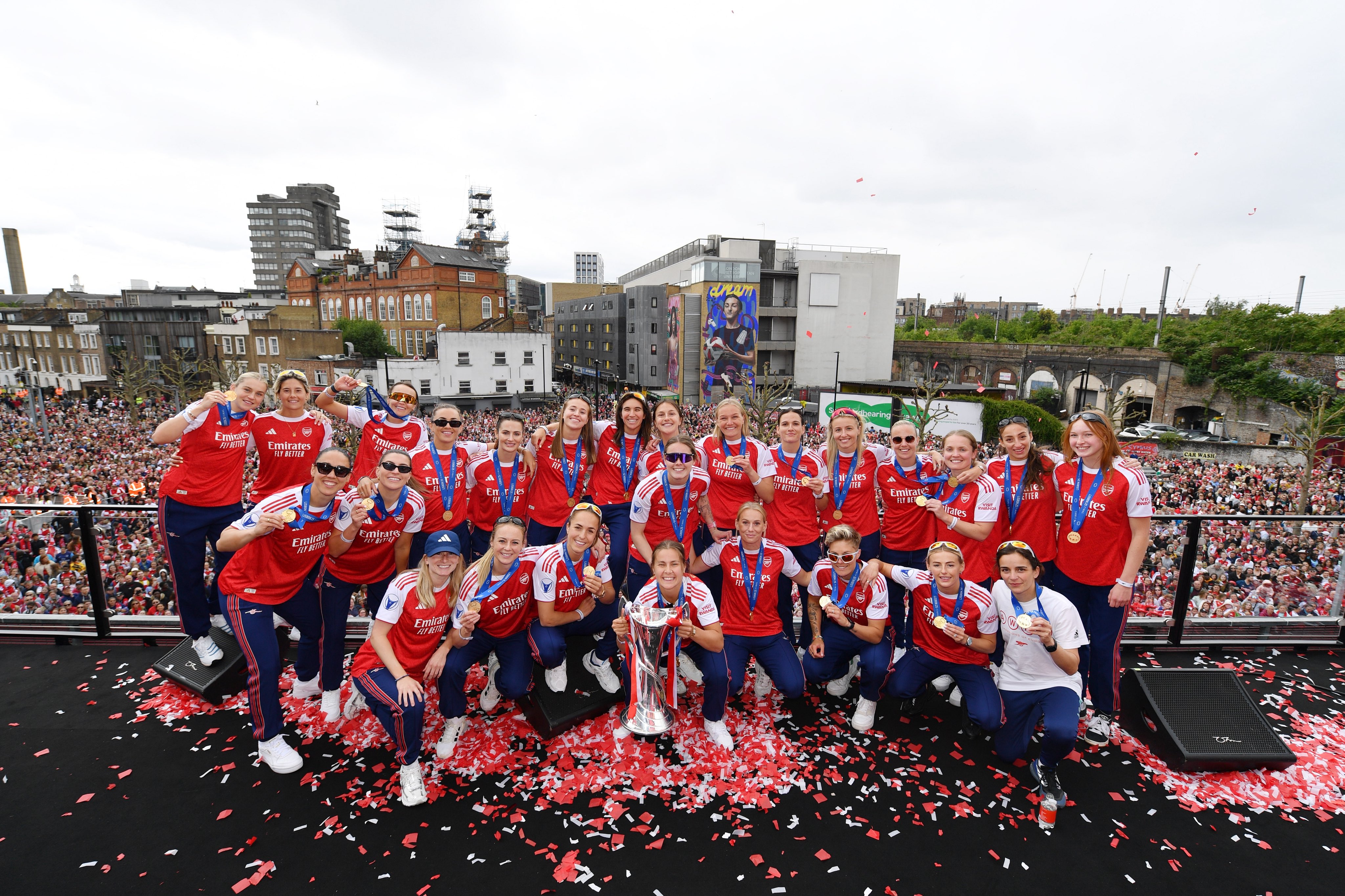 El Arsenal se quedó con la segunda Champions League Femenina de su historia. (Foto: @ArsenalWFC)
