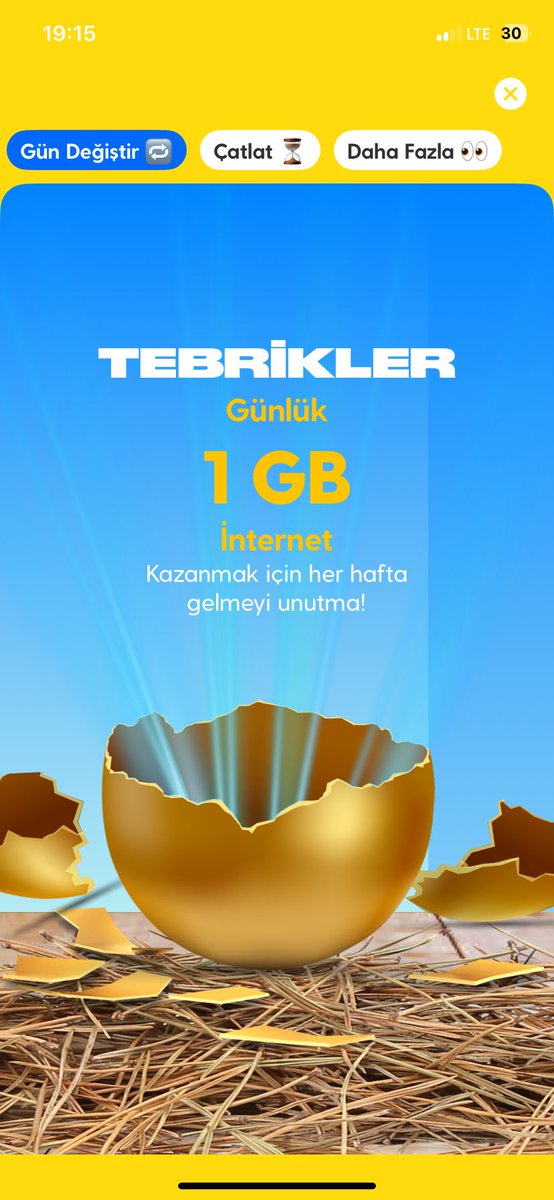 Çok şanslıyım bugünnnn