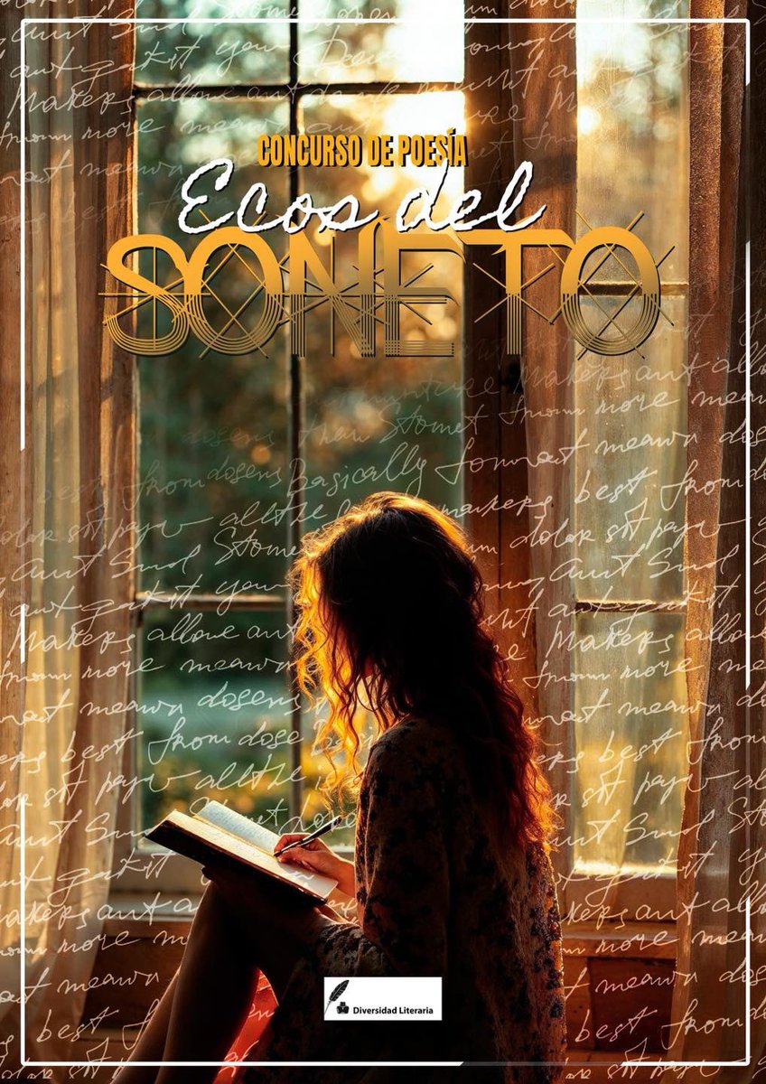 🚨 ¡Últimos días de plazo! / 🖌 I Concurso de POESÍA "Ecos del soneto" 
🦉 Premios: un contrato editorial individual, lotes de libros, cursos...
👇👇👇👇👇👇👇
bit.ly/4jTGMJf