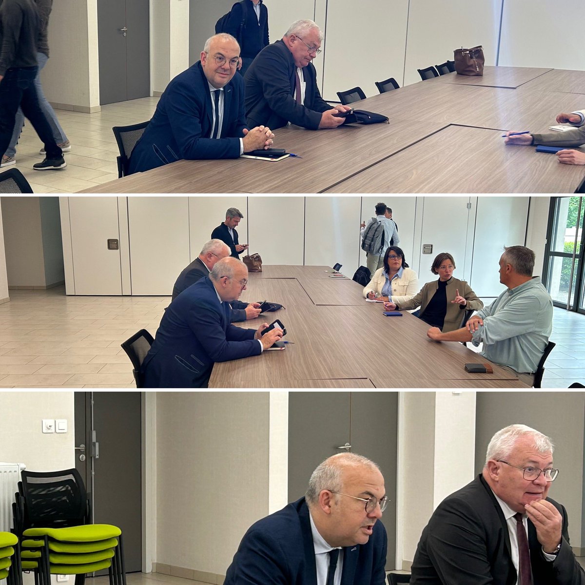 Réunion sur le terrain avec les élus de Suippes avec mes collègues <a href="/lise_magnier/">Lise Magnier</a>, <a href="/ASRomagny/">Anne-Sophie ROMAGNY</a> et <a href="/ChristianBruyen/">Christian Bruyen</a>. Présentation des projets de la municipalité et échanges sur l’actualité locale et nationale. Merci pour ce moment de partage.