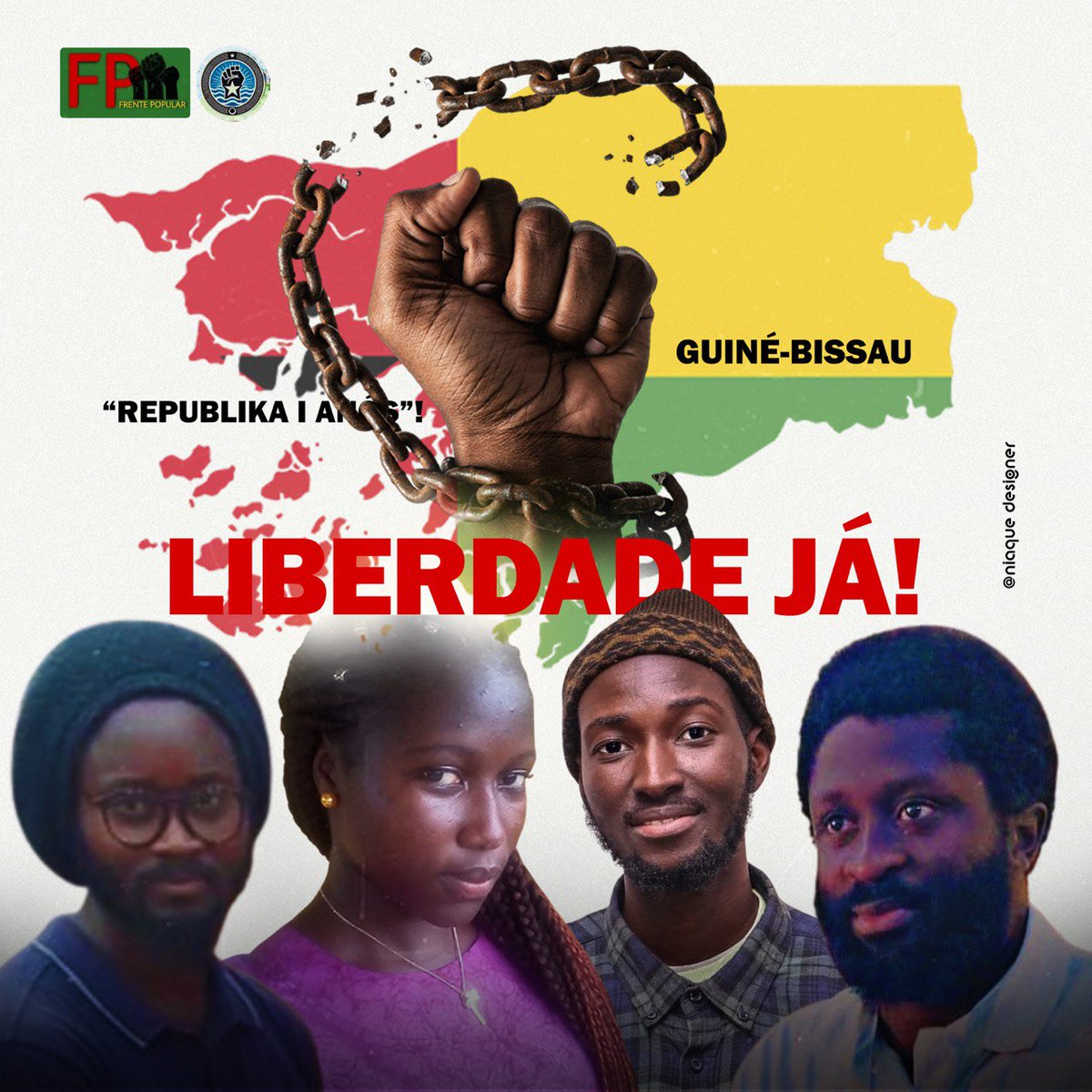 AbdouJCisse's tweet photo. #GuinéeBissau🇬🇼- Au moment où le président @PR_Diomaye entame une visite d'État, des activistes ont été arrêtés après une manifestation organisée ce dimanche 25 mai par les forces vives. Parmi eux Suelina de Pina, Armando “ Etiandro” da Costa, Antônio Có, Djonatan Nanque... https://t.co/7EWZykjj3C