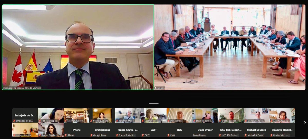 El Embajador de 🇪🇸 ha participado en la 3ª reunión del Comité #LegadoDelSanJuan. Orgullosos de <a href="/albaola/">Albaola Itsas Kultur Faktoria</a> y de la recuperación de la maravillosa historia marítima que nos une con 🇨🇦
The Ambassador of 🇪🇸 has participated in the 3rd meeting of the #LegadoDelSanJuan Committee. Proud