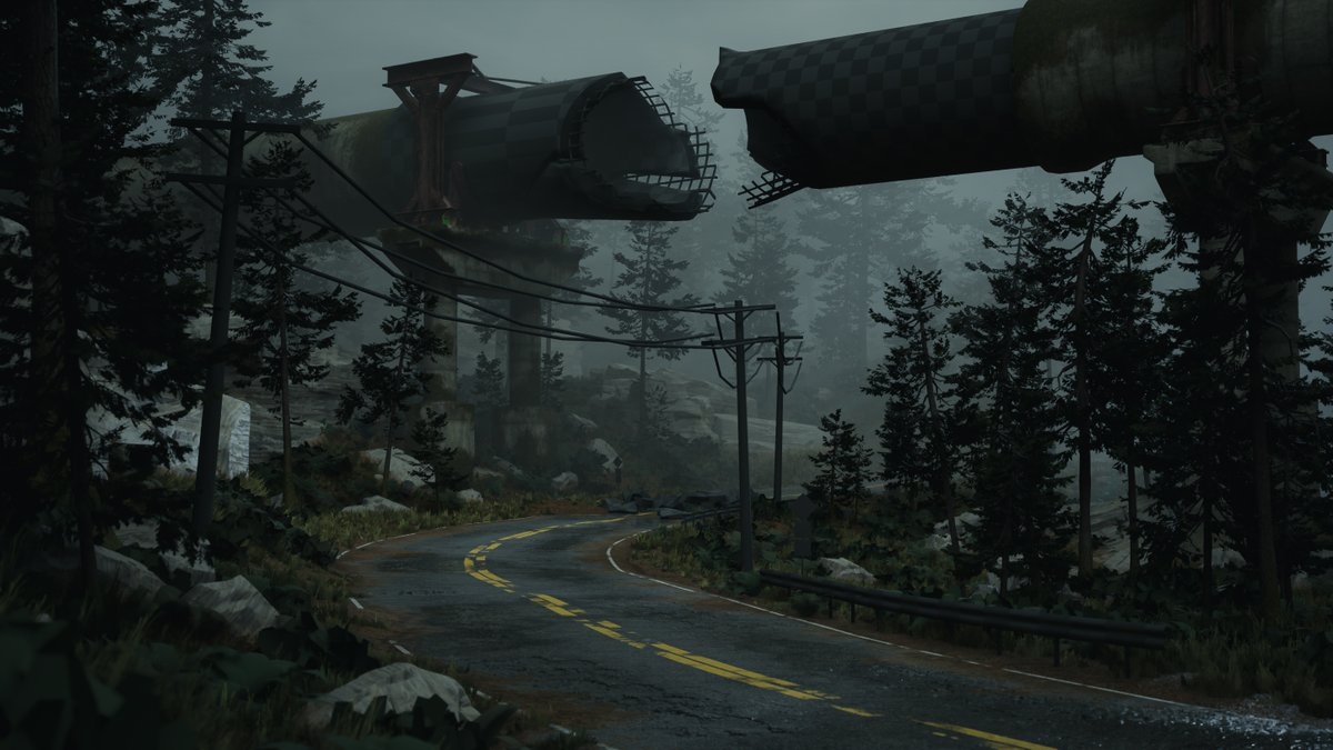 jakebenbow's tweet image. About three weeks progress on this scene. A different style for me and lots of new processes that I&apos;ve never tackled before, so I&apos;m quite happy with how things are going.