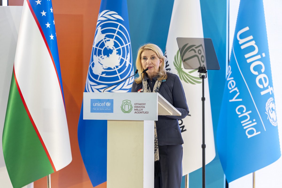 A pleasure to attend the announcement of Uzbekistan's National Pledge to End Violence against Children following the Bogota Call to Action.
 
UNICEF is a proud partner in advancing the rights of children in Uzbekistan &amp; help move commitments to tangible actions to end violence.