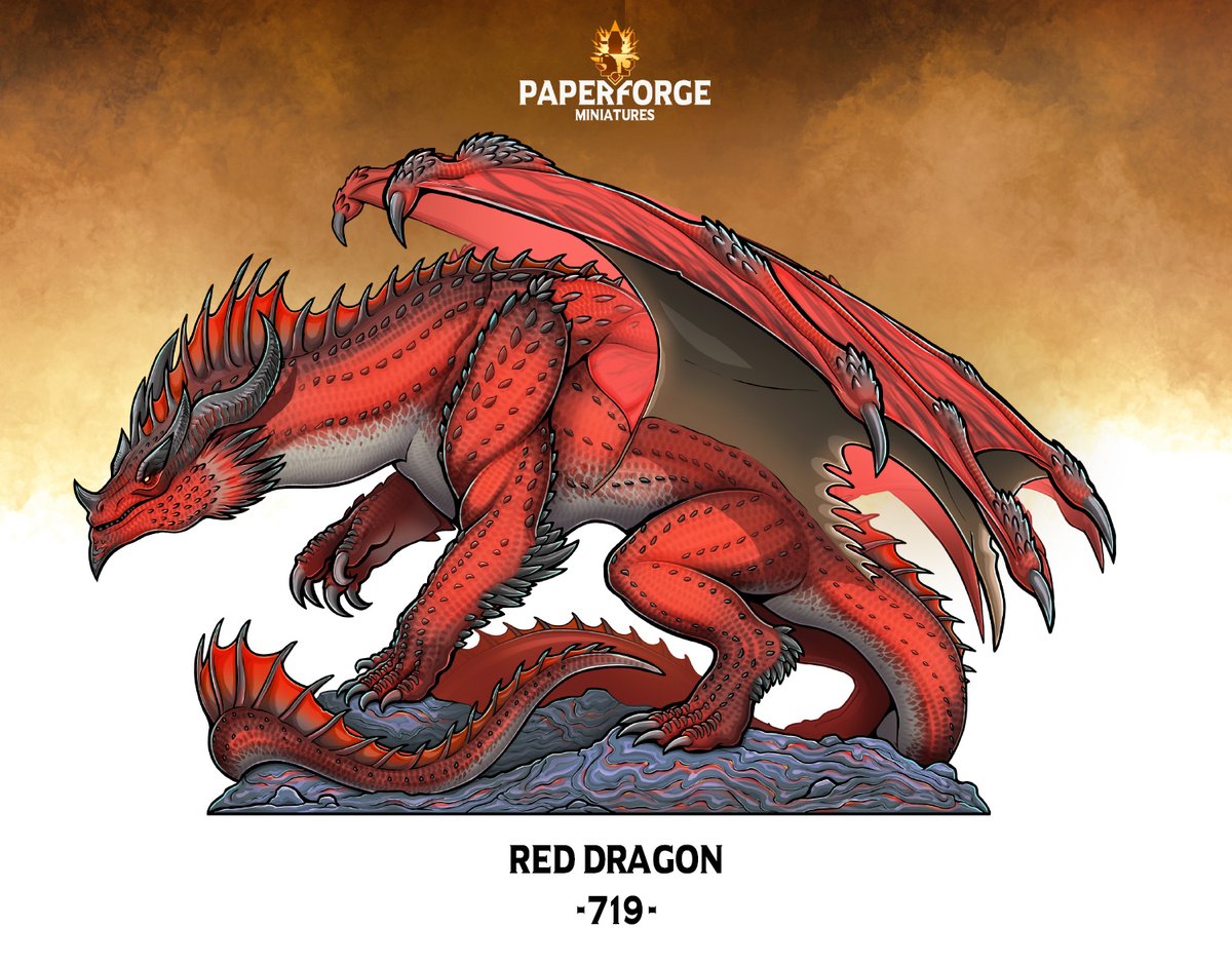 The red Dragon is on the prowl!
You can get the Paper mini and #VTT Tokens plus some extra Patreon loot here: patreon.com/posts/719-red-…
#DND #TTRPG #dnd5e #Dragon #fantasy #tabletop