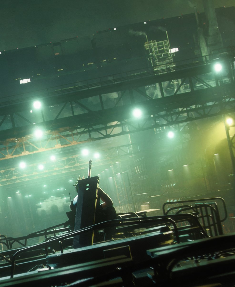 Last #illustration for #MTGxFINALFANTASY . My most exciting one I suppose.  Very inspired by the recent #FFVII remake intro #cinematic, capturing that  feeling #MTG #magicart #CloudStrife Midgar, City of Mako #Final #Fantasy