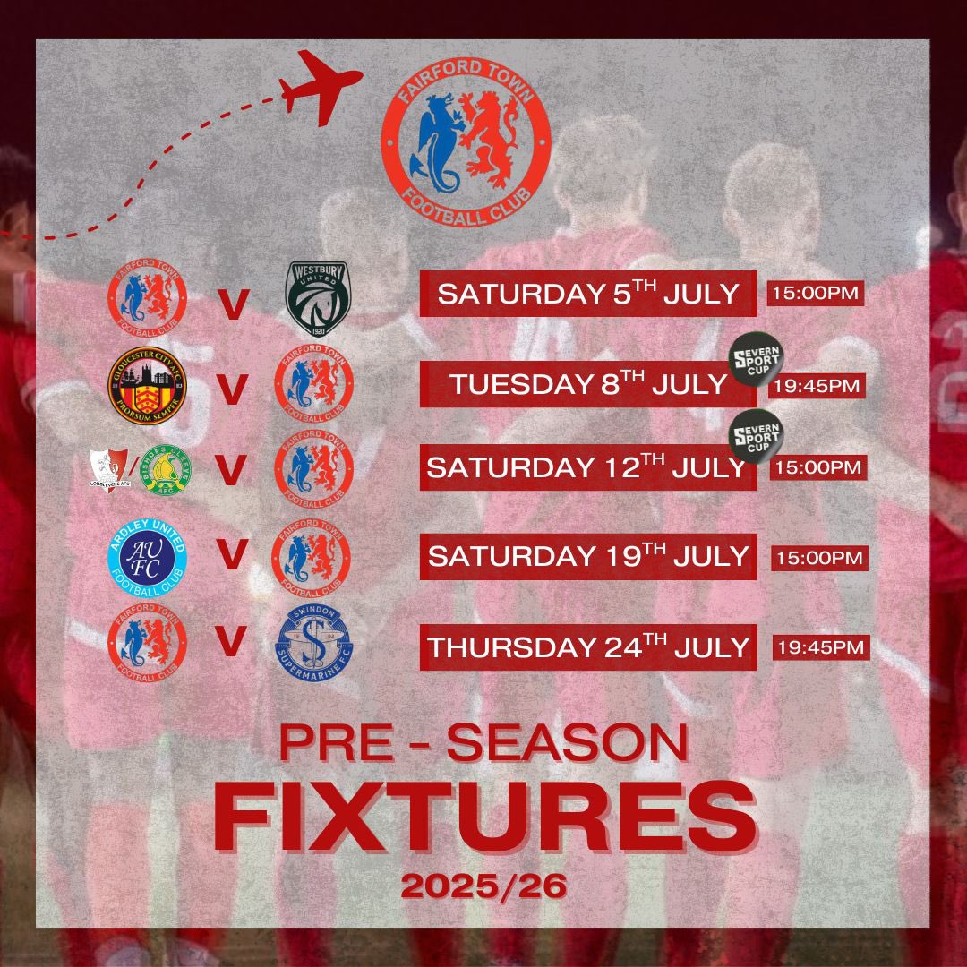 𝐏𝐫𝐞-𝐒𝐞𝐚𝐬𝐨𝐧 𝟐𝟓/𝟐𝟔 ✈️ 

Our pre-season schedule is confirmed and here’s who we will face ahead of the 25/26 season! 

🔴⚪️