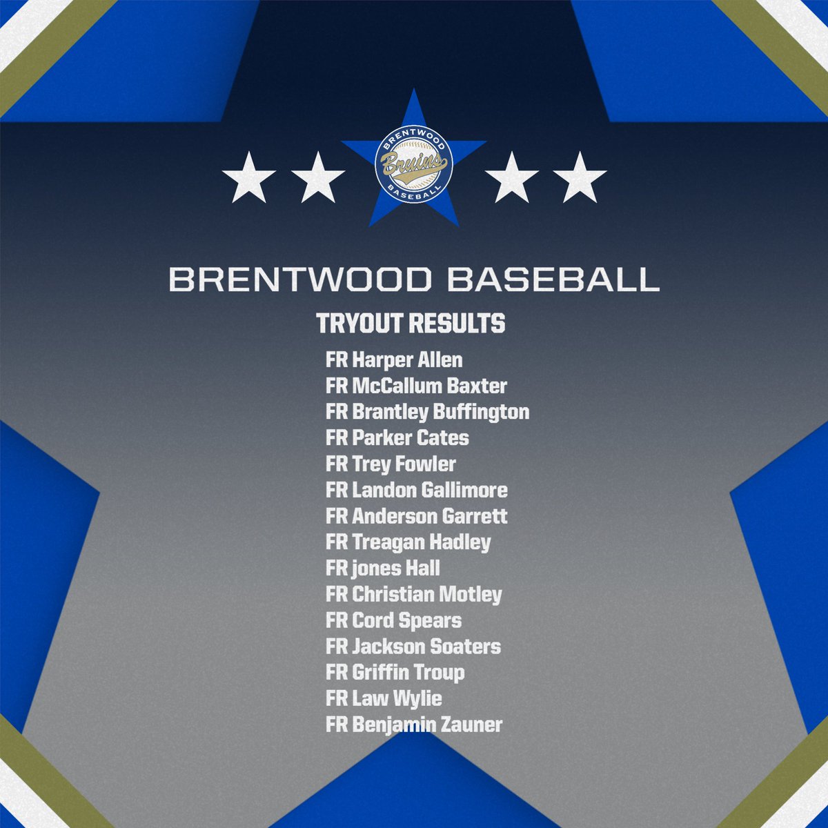 🚨 2025-2026 tryout Results🚨
excited to add this talented group to the program. GO Bruins!