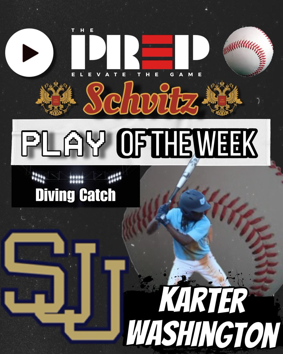 ThePrep3's tweet image. The PreP’s 'Play of the Week’, courtesy of Schvitz of Detroit is presented for our top play of the week!! 🎥🚨
Karter Washington made an unbelievable diving grab in right field. Karter’s earned a free 'Recovery Session' from Schvitz of Detroit! ⚾️📺🗣️
