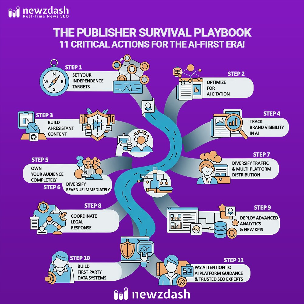 📷 This is not an SEO post on AI optimization.
It’s a survival blueprint for every news, media, and publishing business staring down the AI revolution.

Last week, I went deep into Google I/O, analyzed 100s of articles, patents, and data points — and it confirmed what many of us