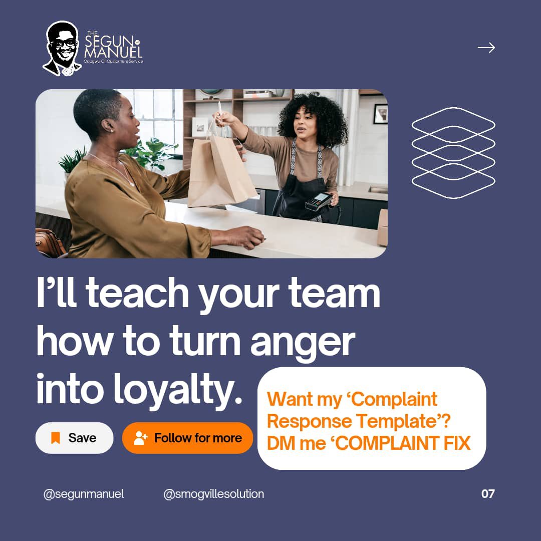 Dr. Segun MANUEL | Customer Service Trainer tweet media