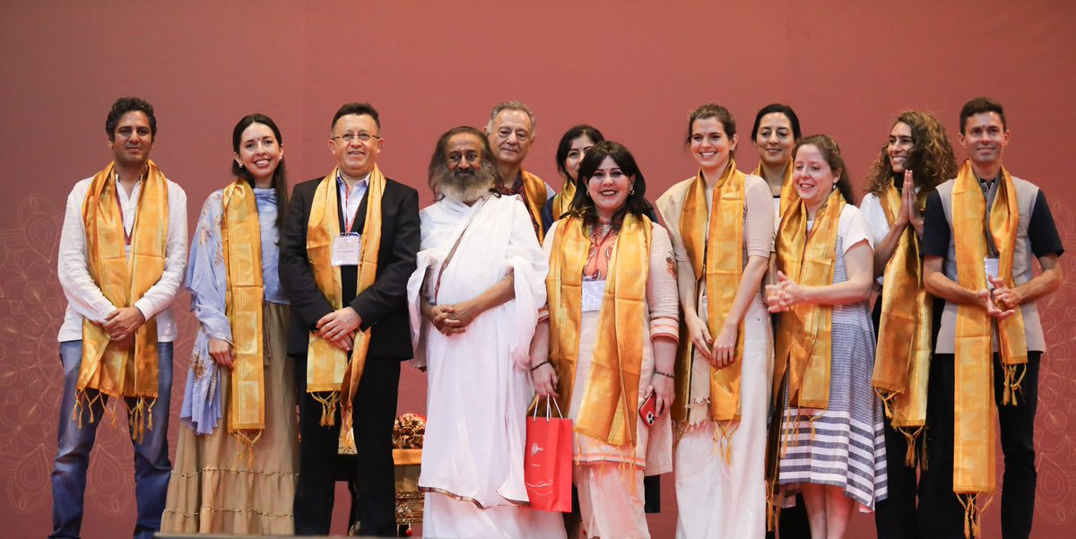 Gurudev Sri Sri Ravi Shankar (@gurudev) on Twitter photo A diplomatic delegation representing several South American nations visited the <a href="/BangaloreAshram/">Art of Living International Center</a> and extended a warm invitation to visit their countries. A diplomatic delegation representing several South American nations visited the <a href="/BangaloreAshram/">Art of Living International Center</a> and extended a warm invitation to visit their countries.