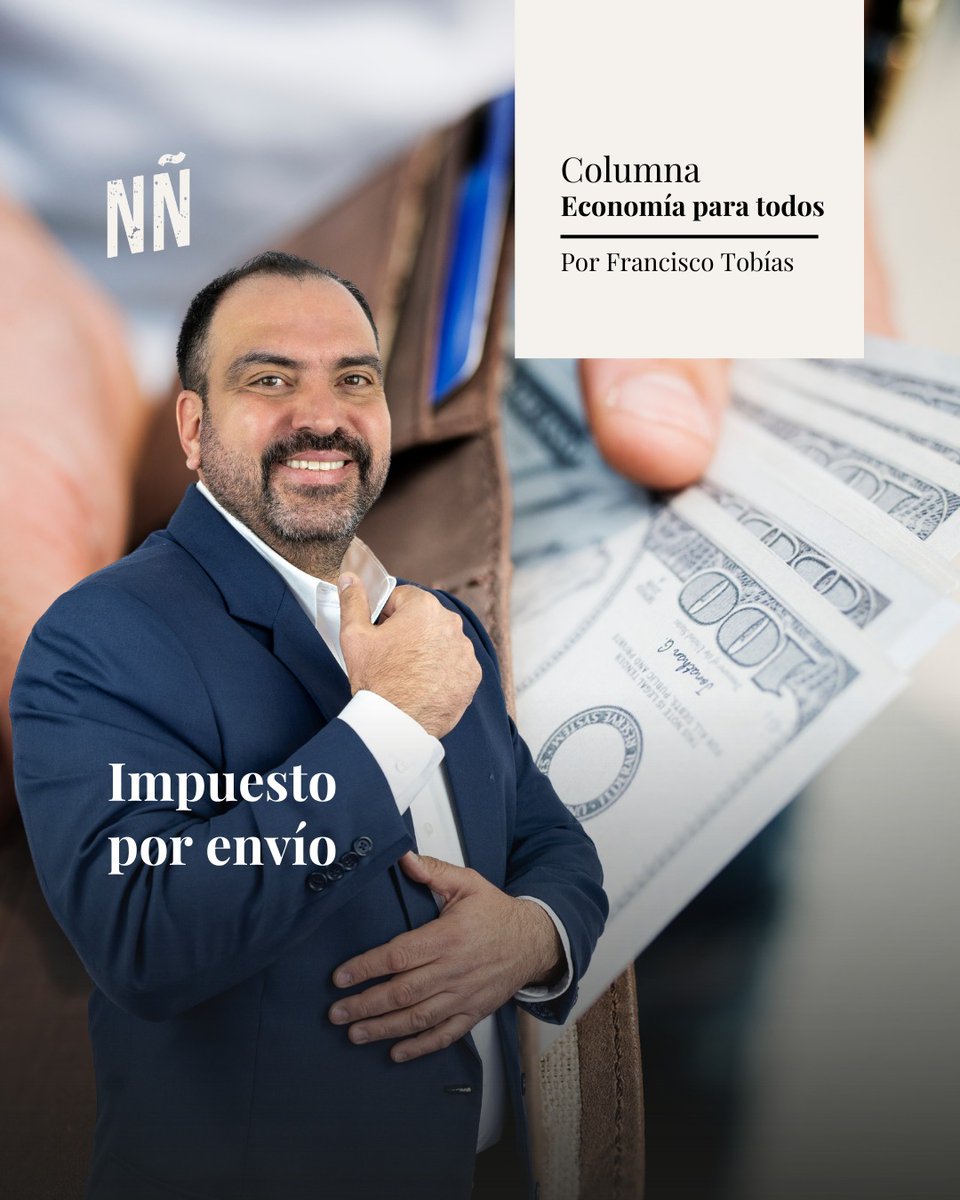 Impuesto por envío, escribe <a href="/franciscotobias/">Francisco Tobias</a>

Hace unos días la cámara de representantes de los EU, algo similar a la cámara de diputados aquí en México, aprobó cobrar un impuesto del 3.5 por ciento a las remesas que se envían desde ese país al nuestro

nacionnortena.com/impuesto-por-e…